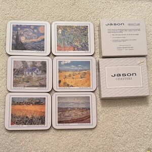 Van Gogh Art Coasters Set - Multicolor